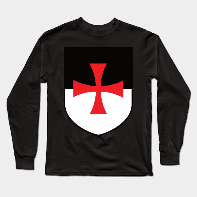 Templar Emblem Long Sleeve T-Shirt by blackroserelicsshop@gmail.com